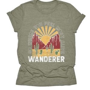 Wanderer graphic tee.